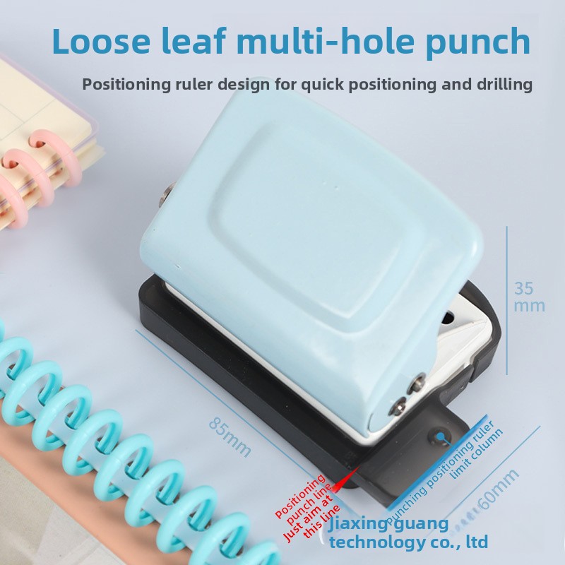 Binding Machine Comb - 6-Hole Mini Creative Small Hole Puncher,