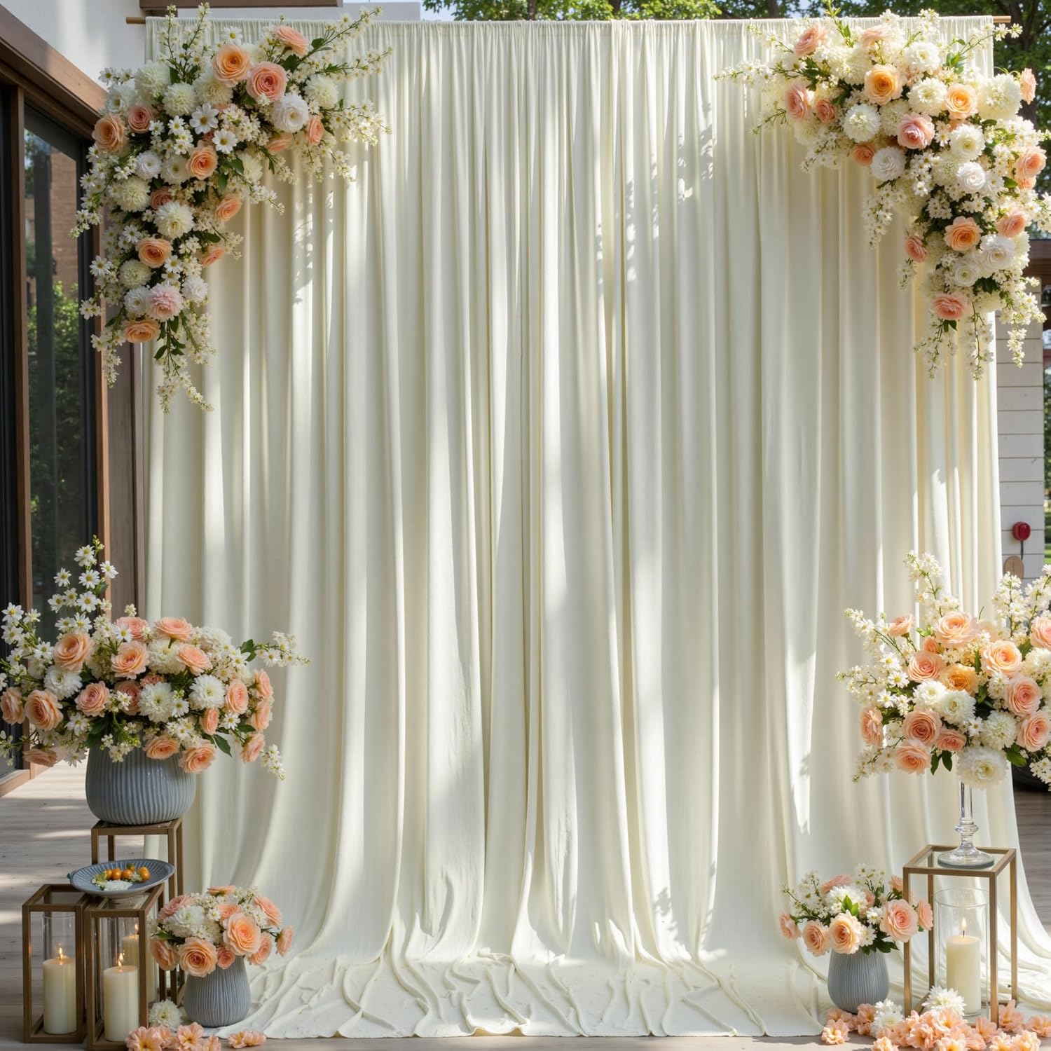 Wrinkle Free Backdrop Curtain  - огляд і ціна Office Tech Background