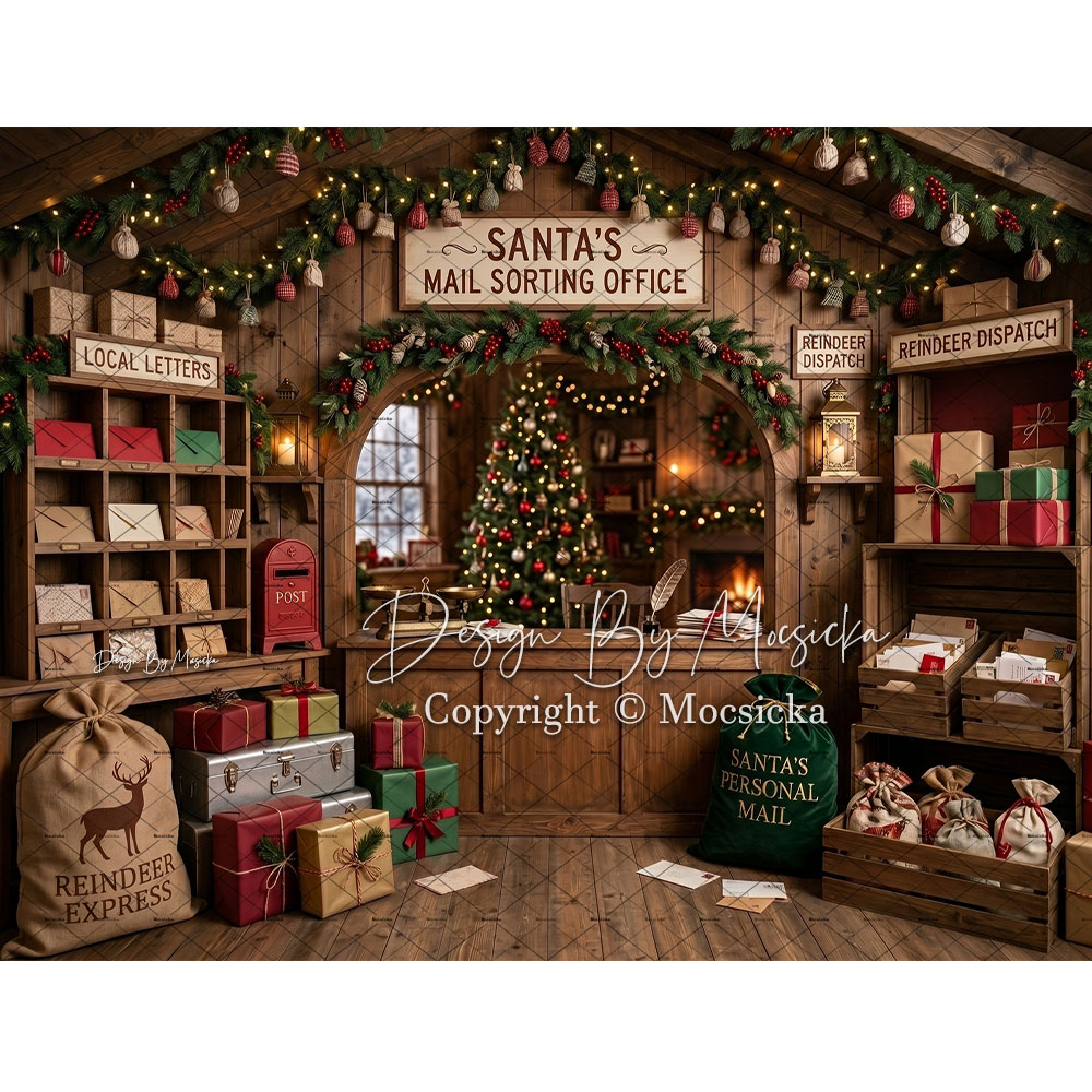 Mocsicka Christmas Post Office - огляд і ціна Office Tech Background