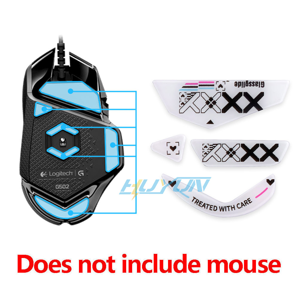 Tempered glass foot pads are s - огляд і ціна Logitech Mouse G502