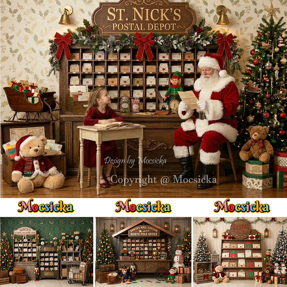 Mocsicka Christmas North Pole  - огляд і ціна Office Tech Background