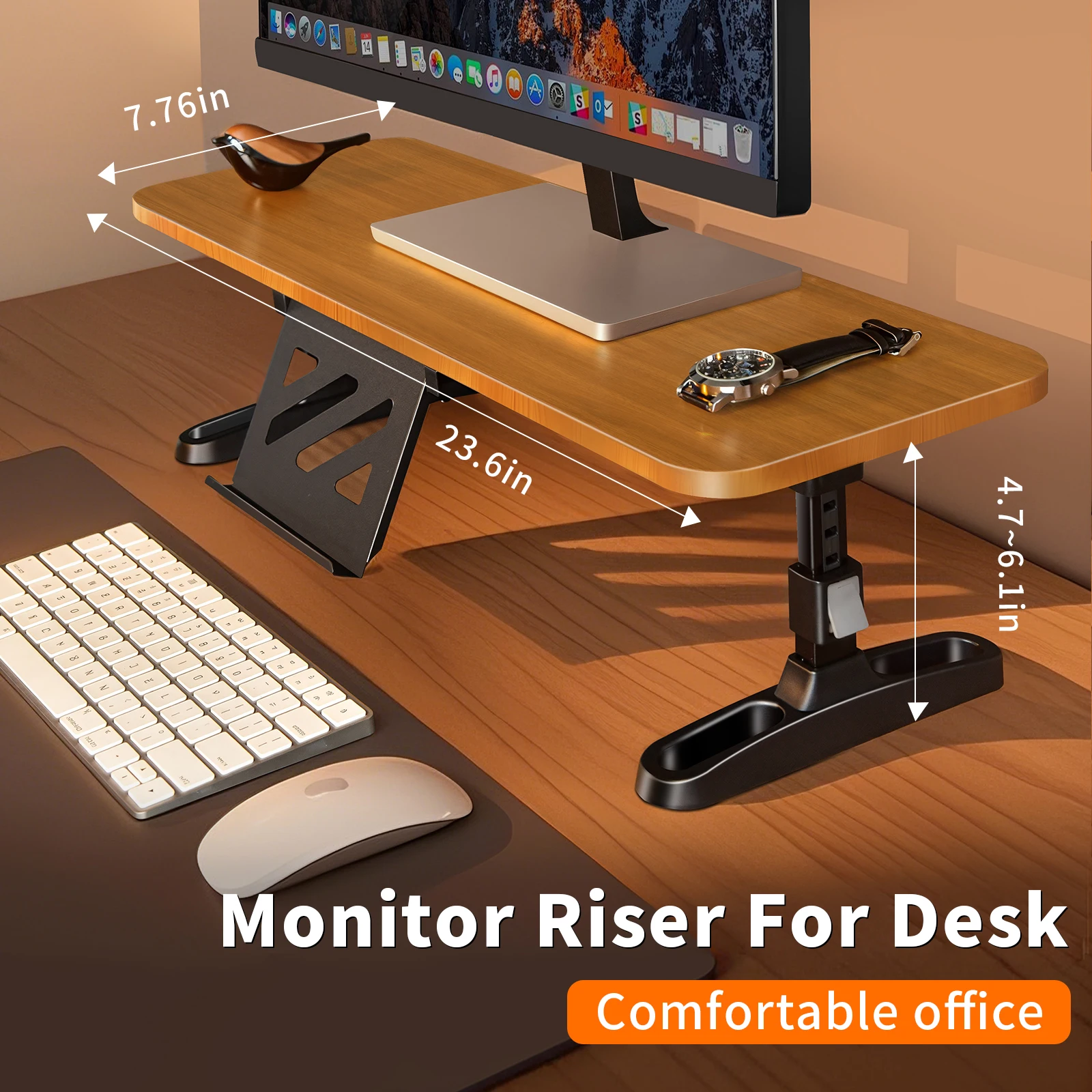 Oatsbasf Wooden Computer Monit - огляд і ціна Document Holder Monitor